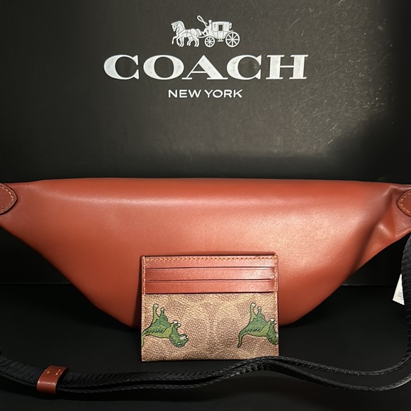 NWT Coach Rexy Set Signature Canvas Leather Wallet & Belt Bag Fanny Pack Bag - Picture 5 of 7